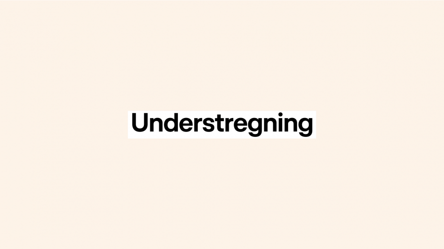 Understregning.